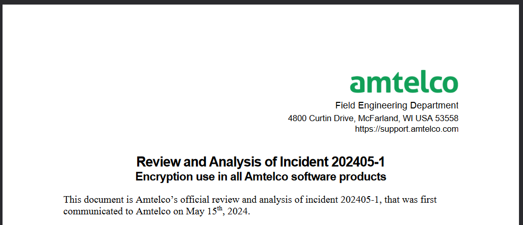 Review and Analysis of Incident 202405-1